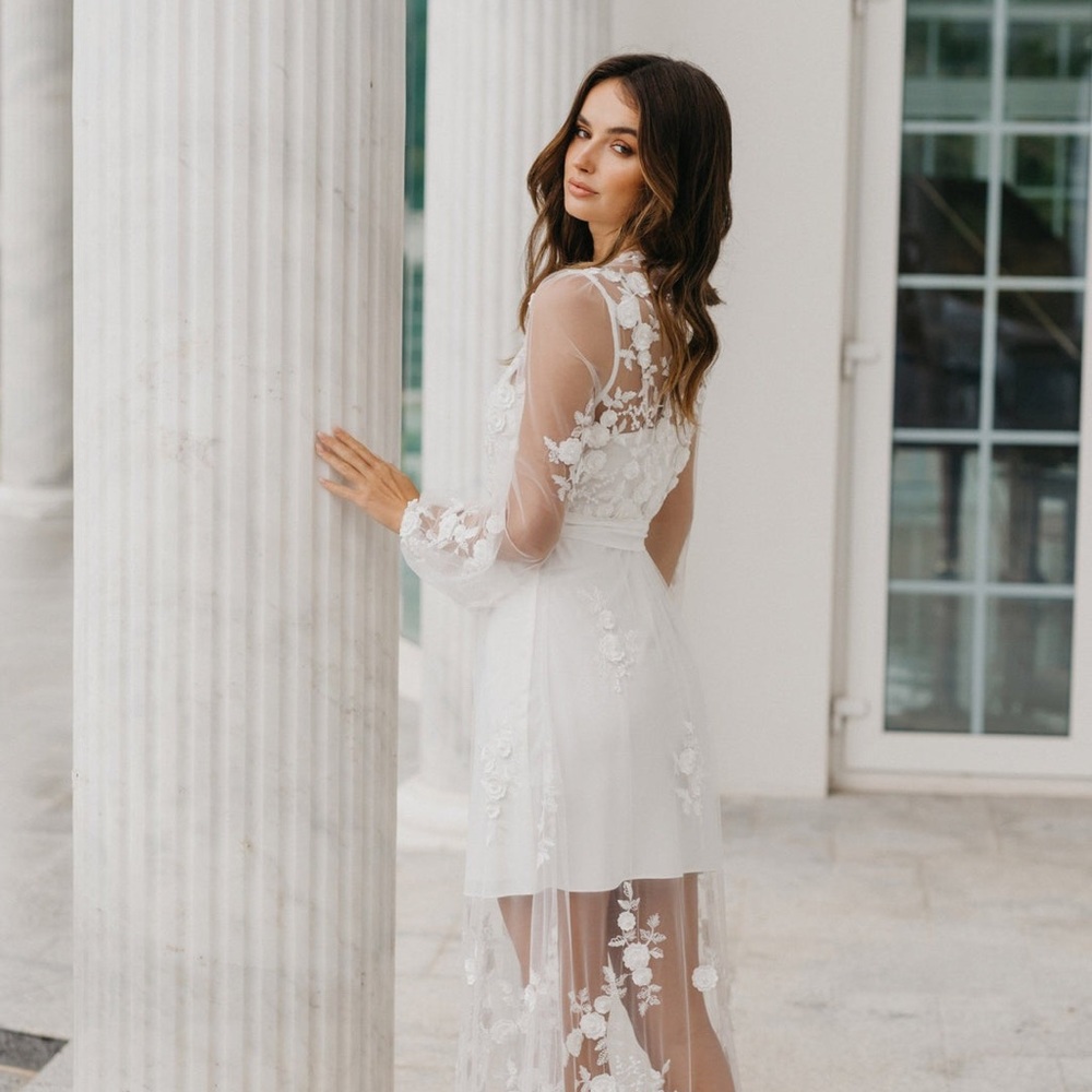 Le Rose Steffanie Beaded Floral Lace Maxi